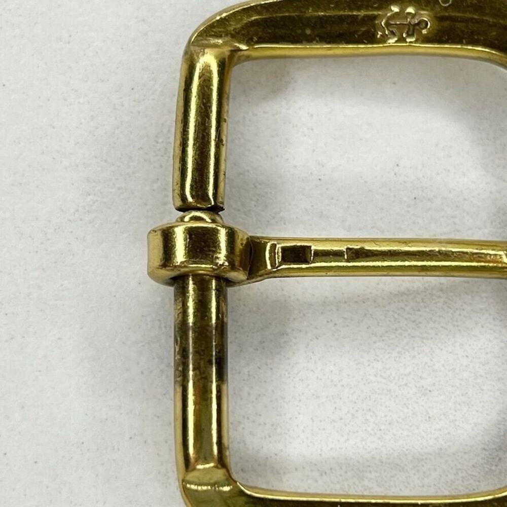 Gold Tone Rounded Simple Basic Belt Buckle - Picture 8 of 9